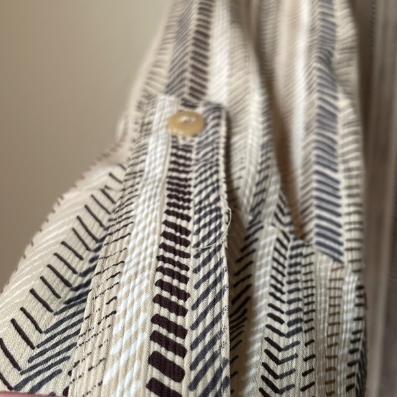 Vintage matching sleeveless top and long sleeve button down shirt - Picture 6 of 8